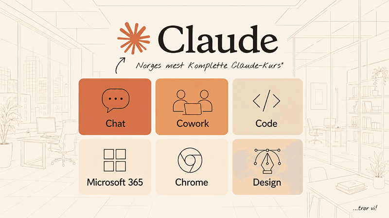 Kursbilde for Claude – komplett guide