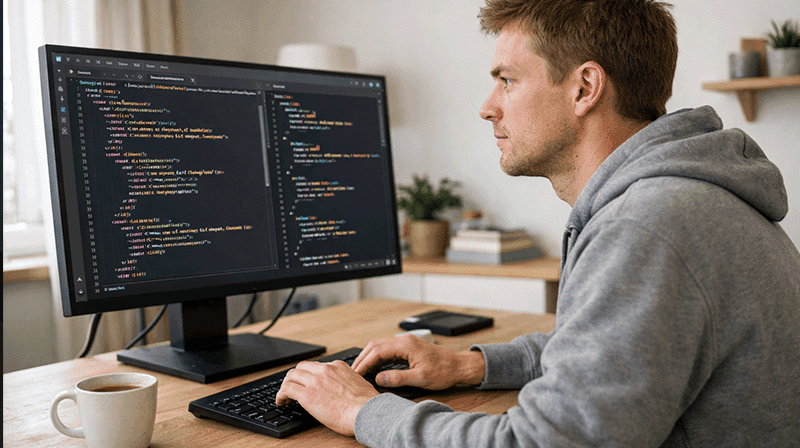 Kursbilde for nettstudiet frontend-utvikling