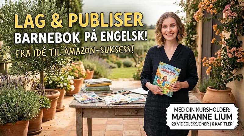 Kursbilde for Skriv og utgi barnebokserie på engelsk