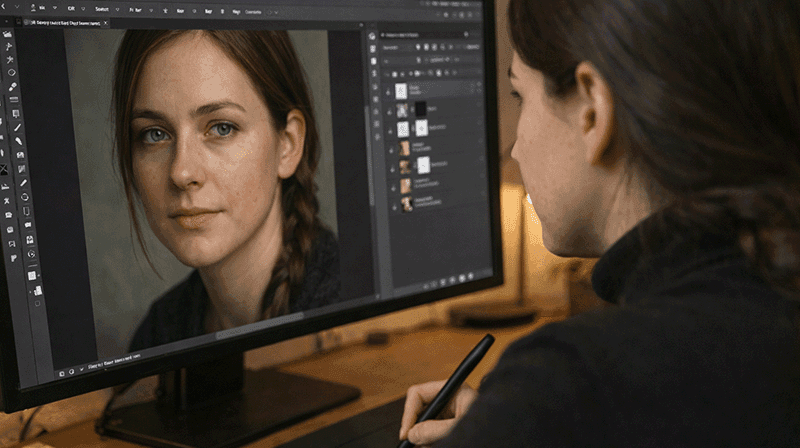 Photoshop og bilderedigering nettstudium